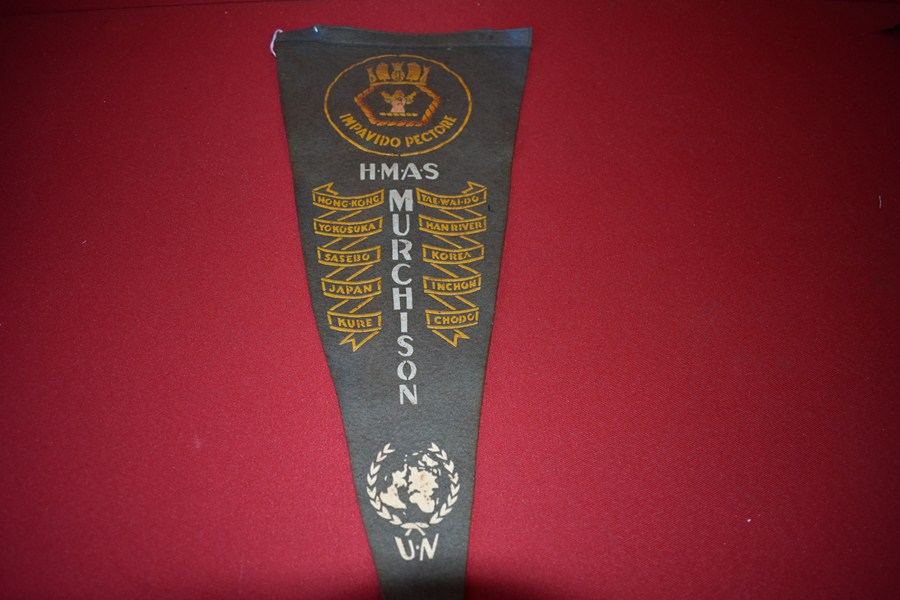 KOREAN WAR RAN FELT PENNANT HMAS MURCHINSON-SOLD